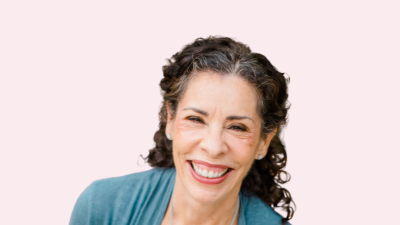 Picture of Dr. Rev. Ellen Contente with the title of blog and light pink background